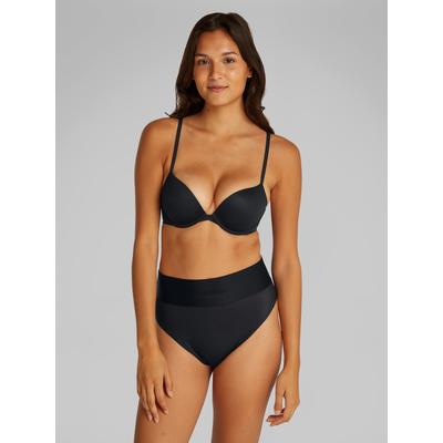 Push-up-BH "PUSH UP PLUNGE", Damen, Gr. 75, Cup D, schwarz, Obermaterial: 79% Polyamid, 21% Elasthan, CALVIN KLEIN UNDERWEAR, unifarben, Basic, körpernah, BHs Push-up-BH, mit glattem Finish