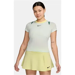 NIKECourt Advantage Dri-FIT kurzarm Tennisshirt Damen 394 - barely green/barely green/black S