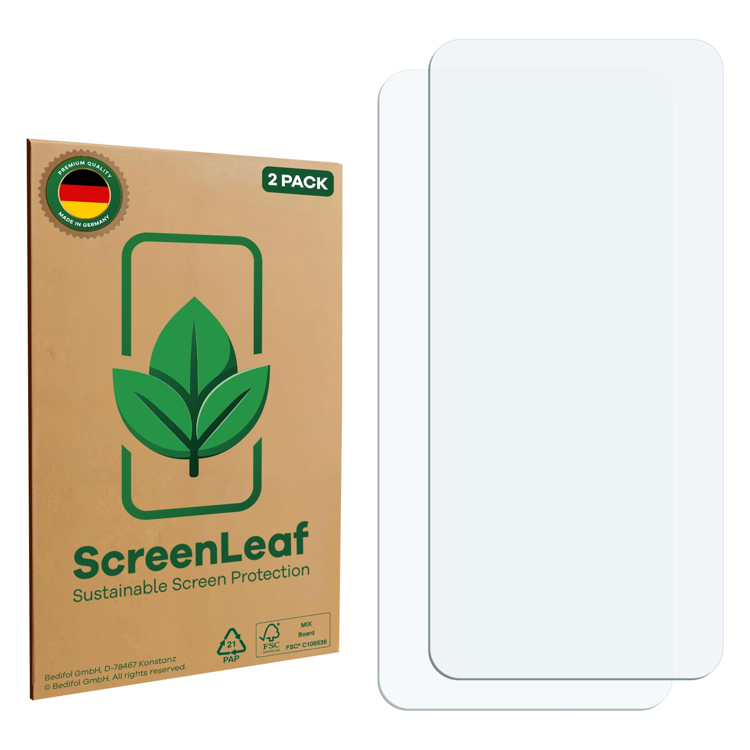 ScreenLeaf Schutzfolie für Oppo Reno 5G (case-friendly) Displayschutz Display Schutz Folie Klar Transparent (2 Stk., Oppo Reno 5G) (6158757)