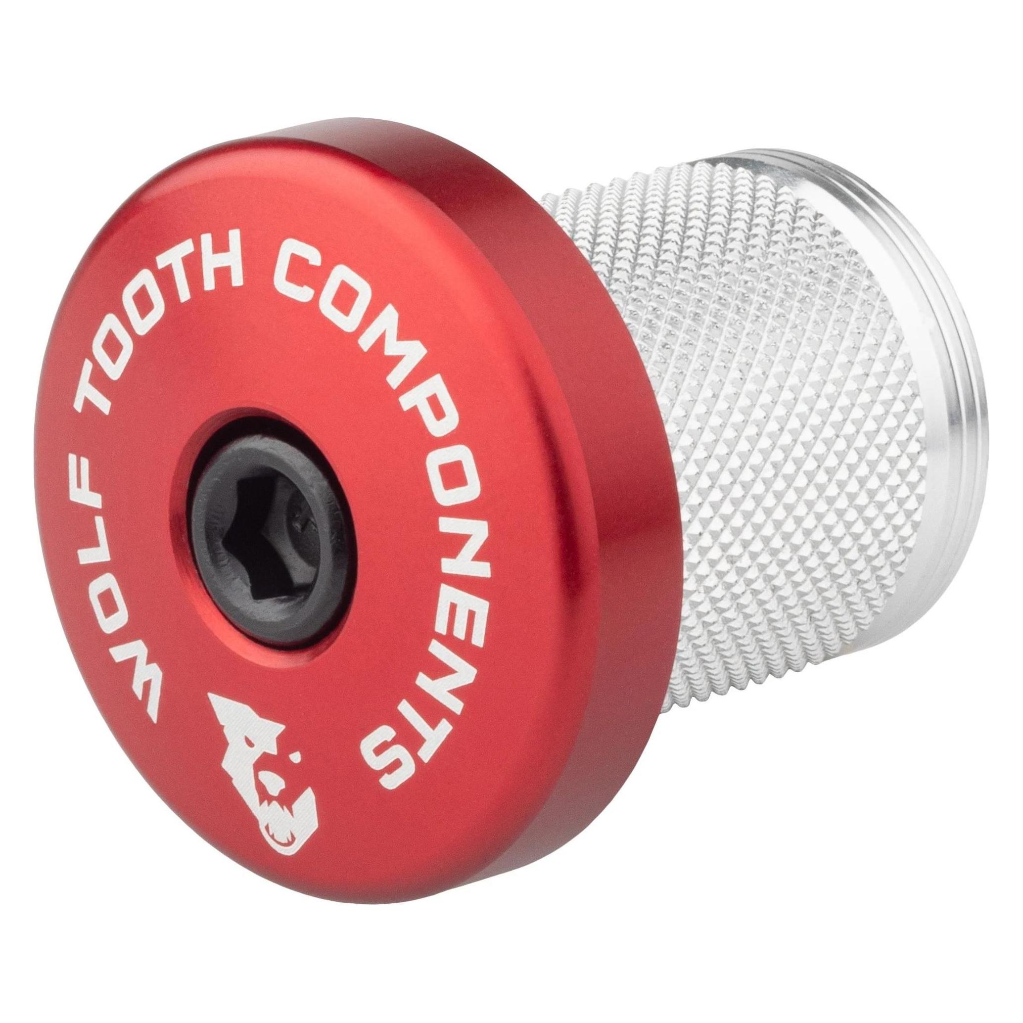Wolf Tooth Expander, inkl. Ahead-Kappe mit integriertem 5mm Spacer, 1 1/8", red (40086978)