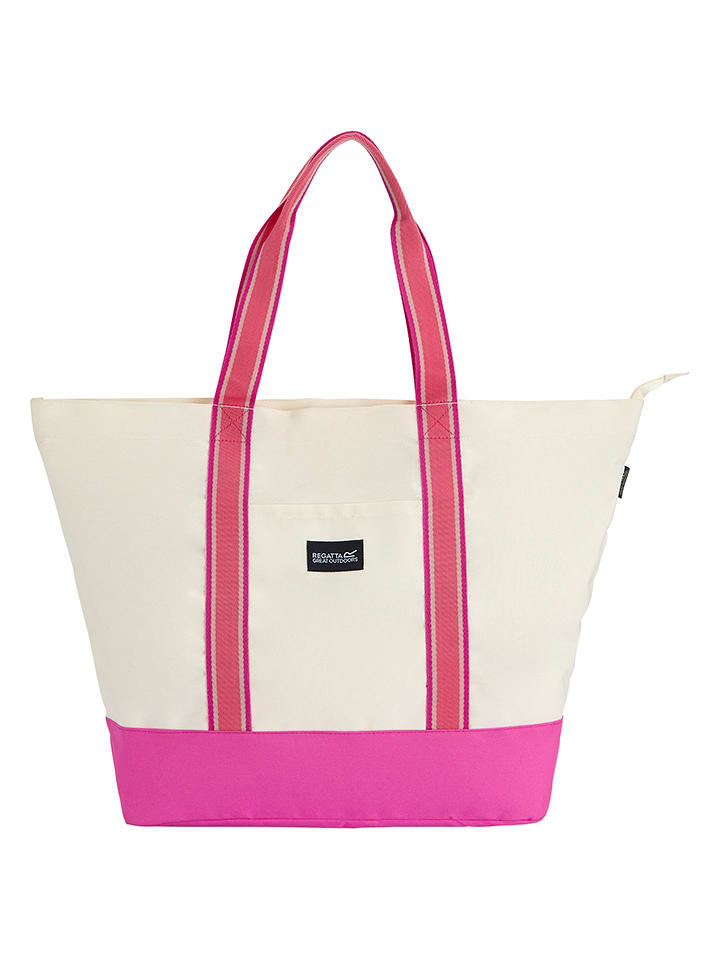 Regatta Strandtasche "Boulder" in Creme/ Pink - (B)60 x (H)40 x (T)13 cm - onesize