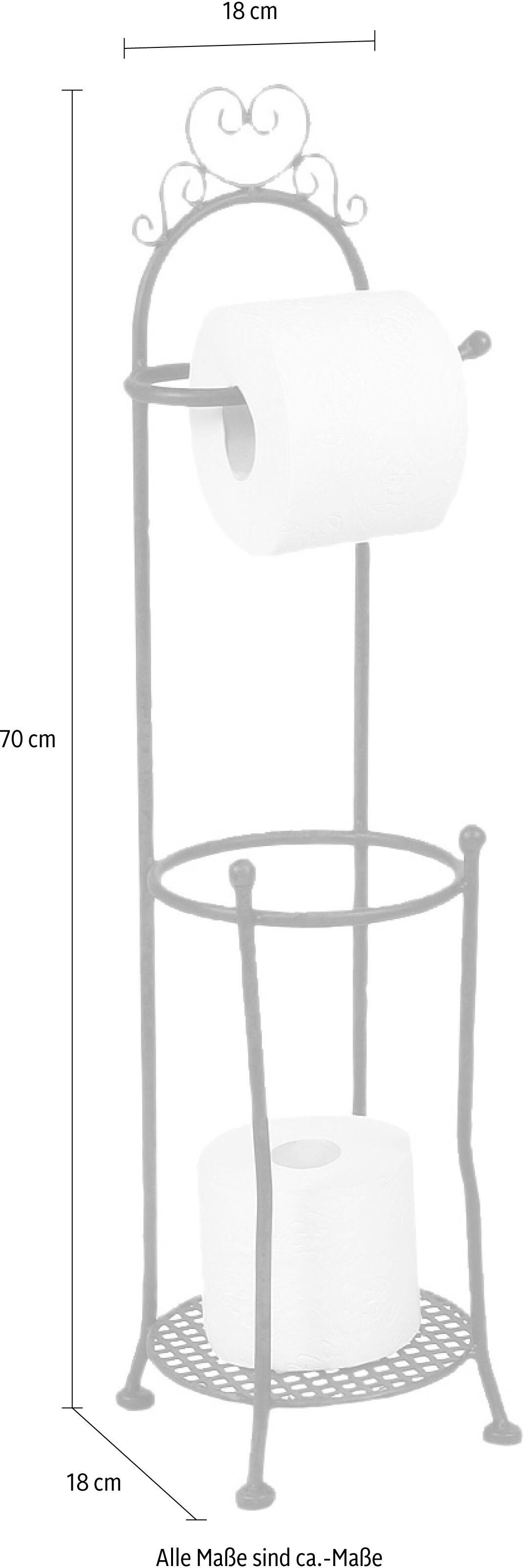 Toilettenpapierhalter AMBIENTE HAUS, braun, Metall, Toilettenpapierhalter, Toilettenpapierhalter, Höhe 70 cm