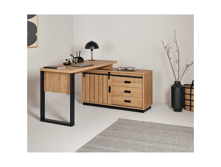 Bureau d’angle Fedala 150 x 76 x 116cm Marron