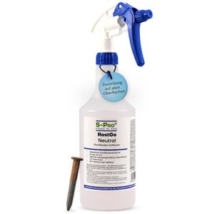 S-Pro Steinreiniger RostGo, Neutral Rostfleckenentferner, für alle Steinoberflächen, für innen und außen, 750 ml