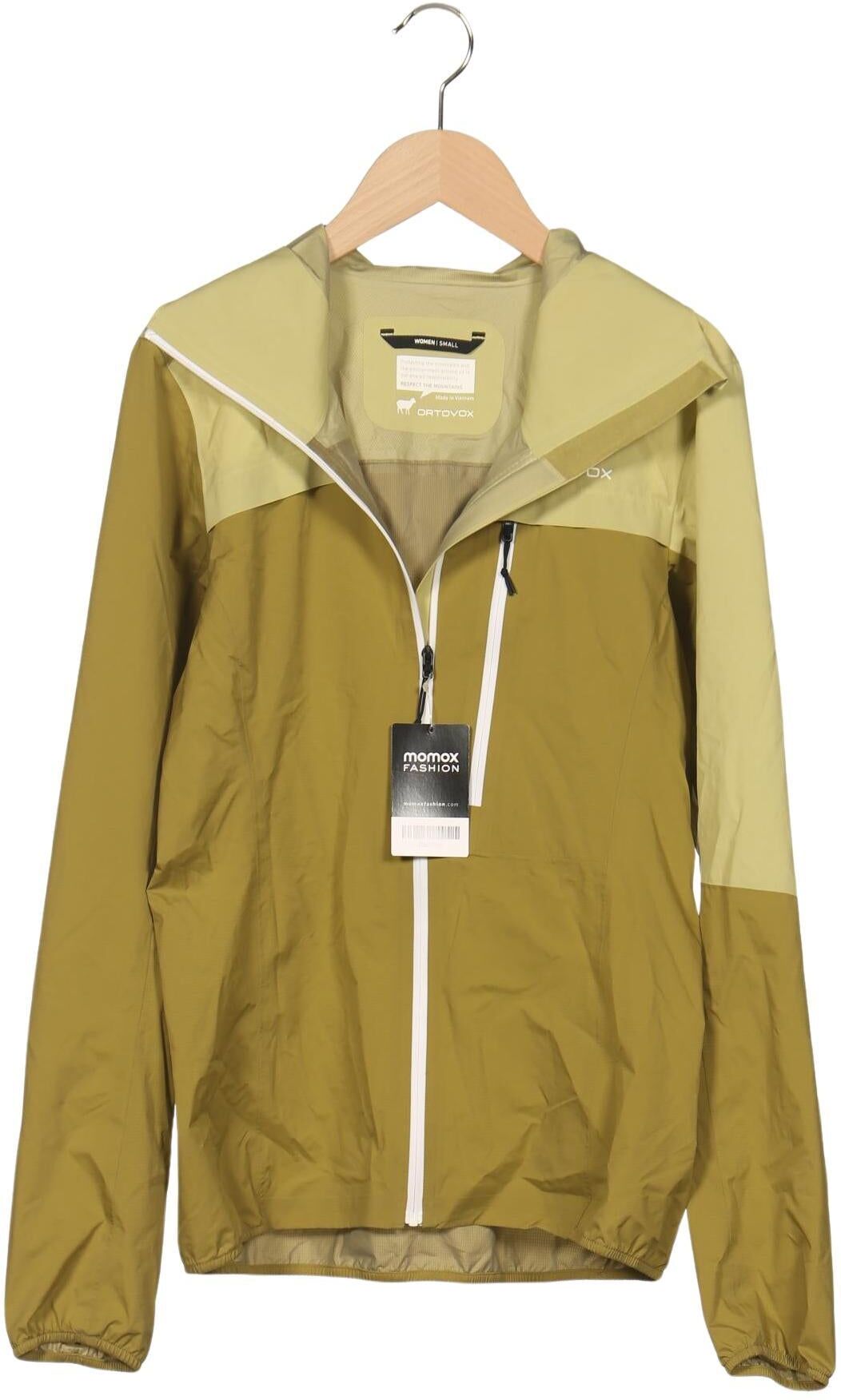 Ortovox Damen Jacke, Grün, Gr. S, Schurwolle / Lyocell / Synthetik / Tex / Membran - Second Hand