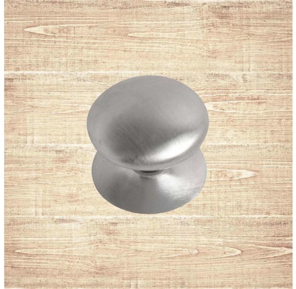 Victorian Cabinet Knob Ironmongery World Satin Chrome 38mm