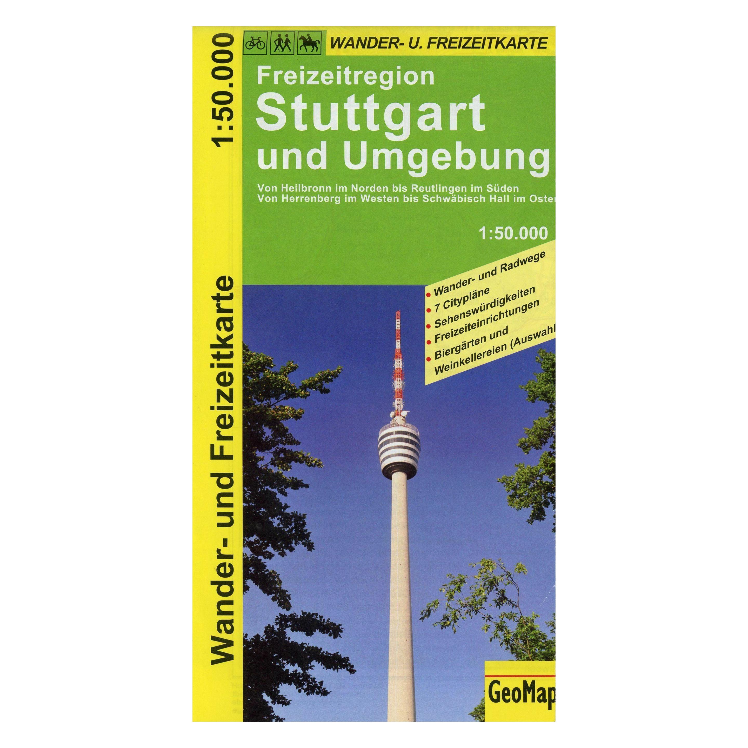 Geomap Karte Freizeitregion Stuttgart und Umgebung (40613943)