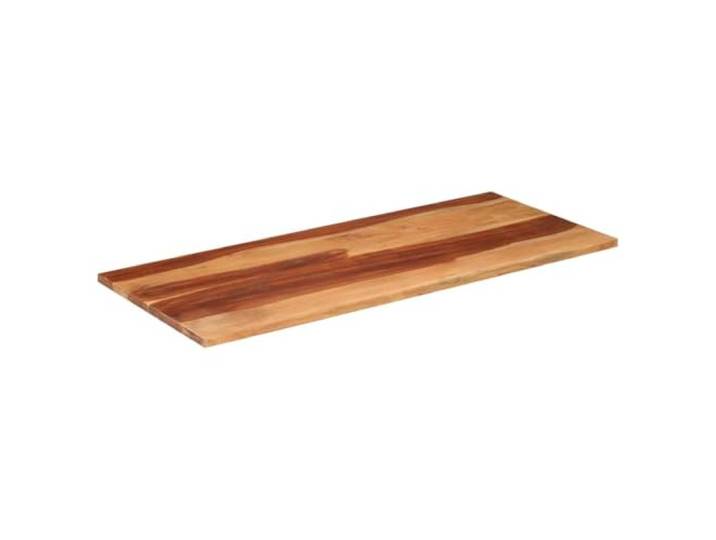 KLGBNCVE Tischplatte 140x60x(2,5-2,7) cm Massivholz Akazie Rustikaler Look, Kombinierbar mit Tischbeinen, Einzigartige Farbvariation, Tropisches Hartholz