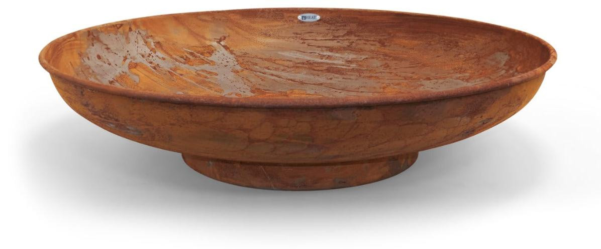 Caruno Heat Classic vuurkorf met tuinpaal, diameter: 80 cm, roestkleur