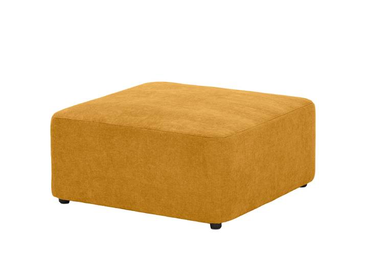 Repose-pieds capitonné NECO 85 x 38 x 85cm Jaune Microfibre Wiam: Curry