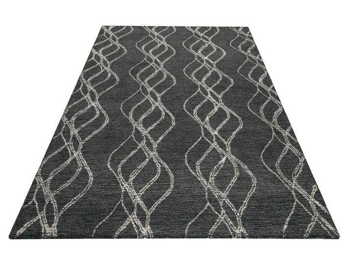 Wollteppich WECON HOME Hendrik , grau (anthrazit), B:170cm H:8mm L:240cm, Wolle, Teppiche, Wollteppich