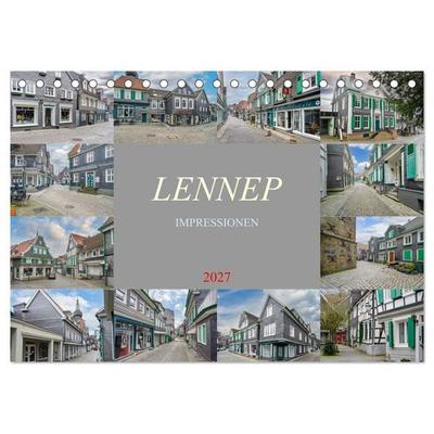 Lennep Impressionen (Tischkalender 2027 DIN A5 quer), CALVENDO Monatskalender