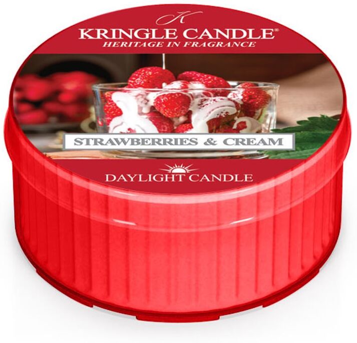 Kringle Candle Strawberries & Cream tealight candle 42 g