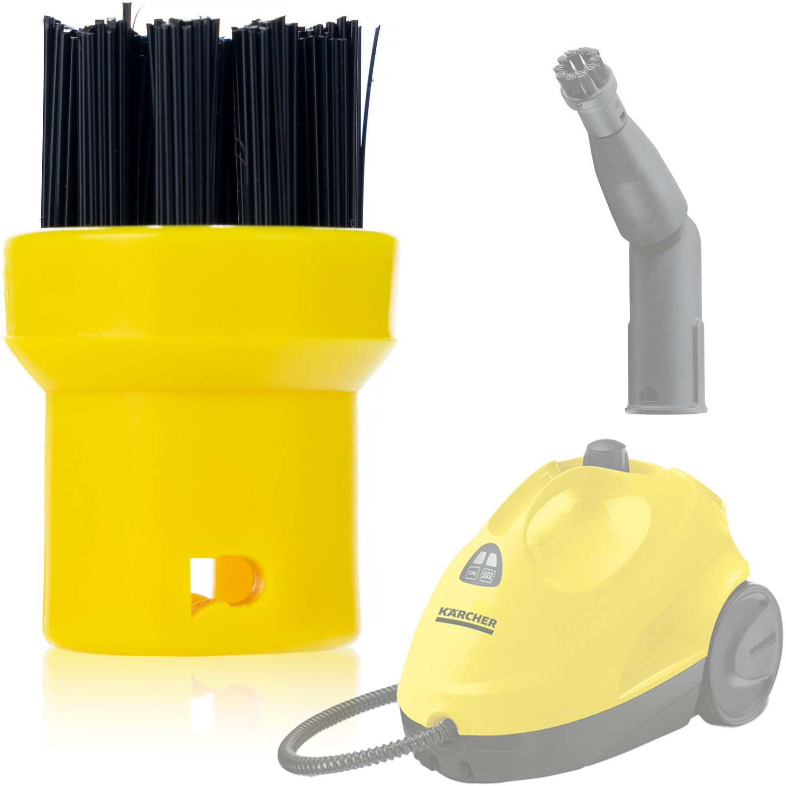 Dripio Ronde borstel voor stoomreiniger, vervanging voor Karcher SC1-SC5