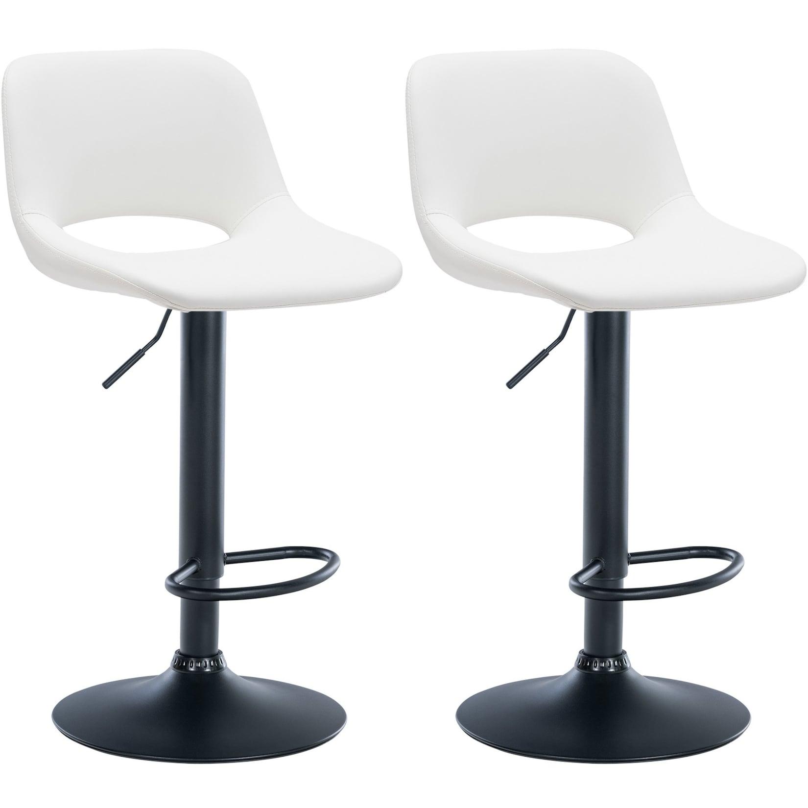 CLP 2er Set Barhocker Camden I Kunstleder-Bezug