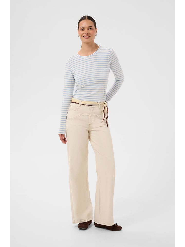 Kaffe Longsleeve in Creme - L