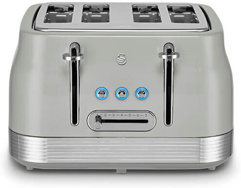Swan Retro Revive Grey 4 Slice Toaster