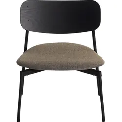 Fromme Wood Sessel mit gepolstertem Sitz, beige