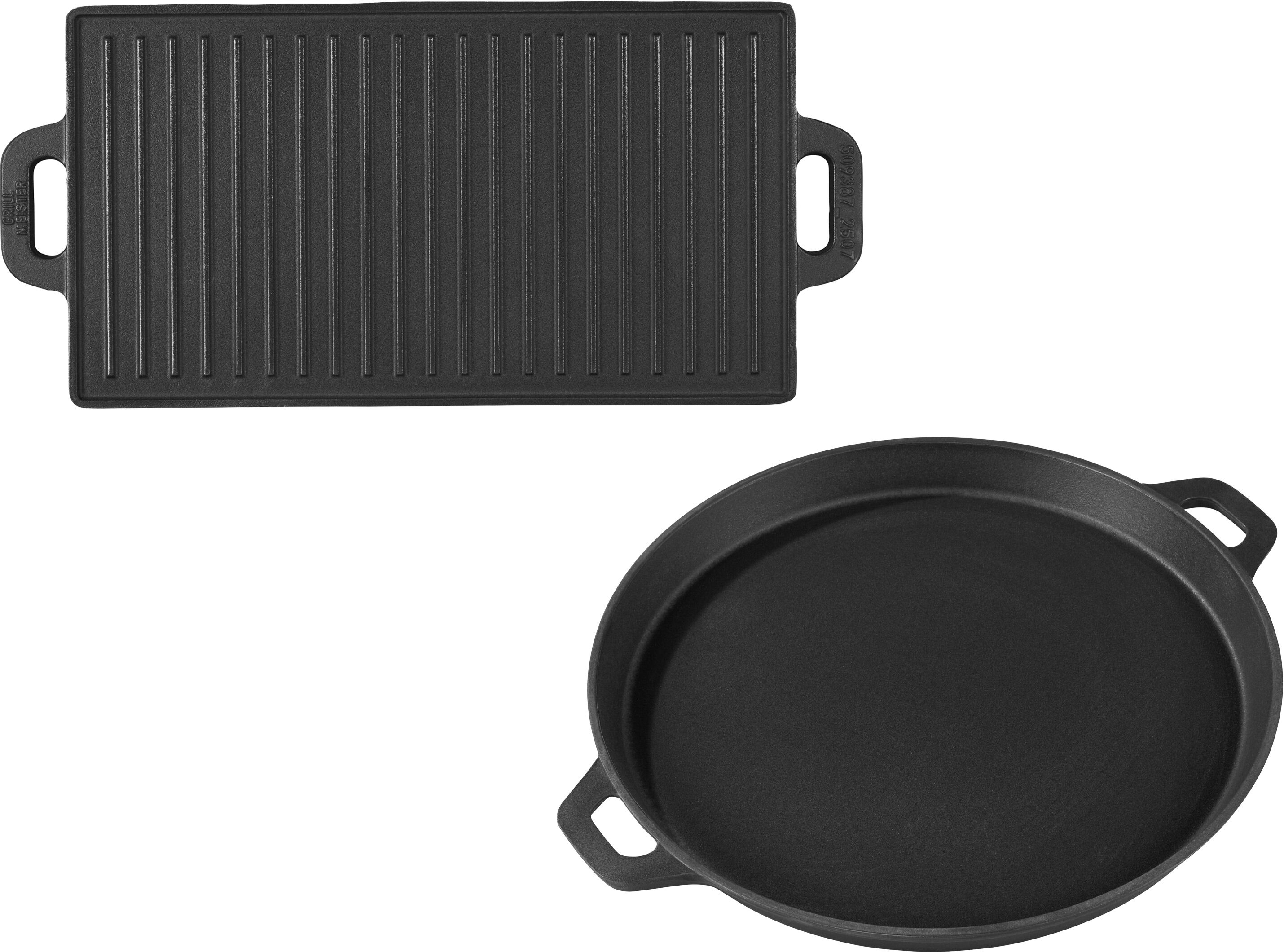 GRILLMEISTER Gusseisen-Grillplatte / -Grillpfanne