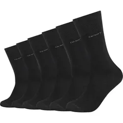 CAMANO Herren Socken ca-soft Socks 6p, Größe 39-42 in Schwarz Schwarz