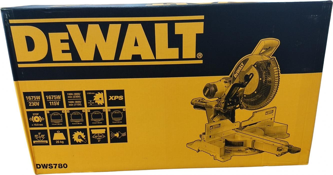 DeWalt DWS780-XPS verstekzaag, schuinzaag en paneelzaag