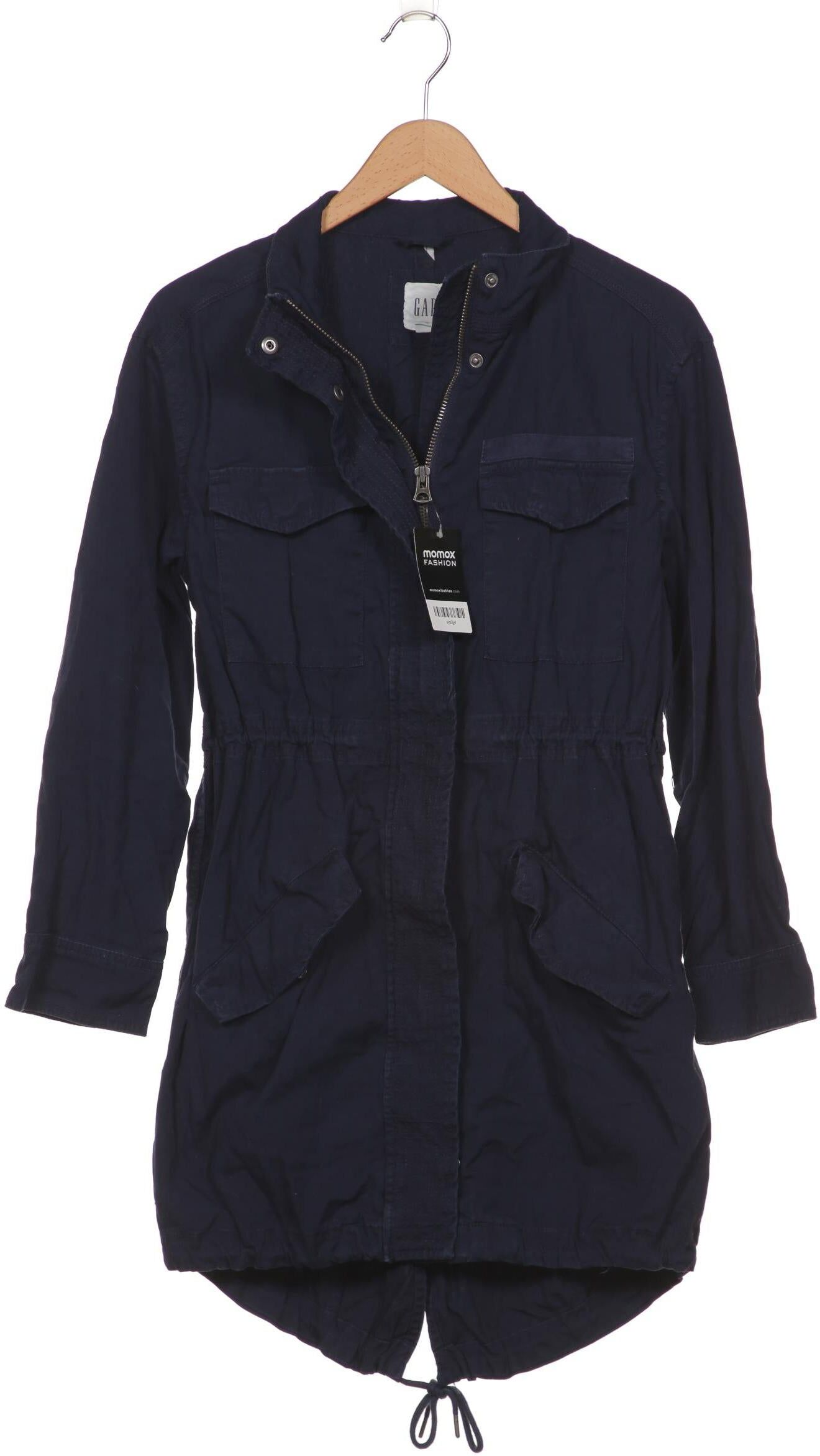 GAP Damen Mantel, Marineblau, Gr. Xxs, Baumwolle - Second Hand
