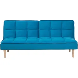 3-SITZER-SCHLAFSOFA Polyester Blau Siljan