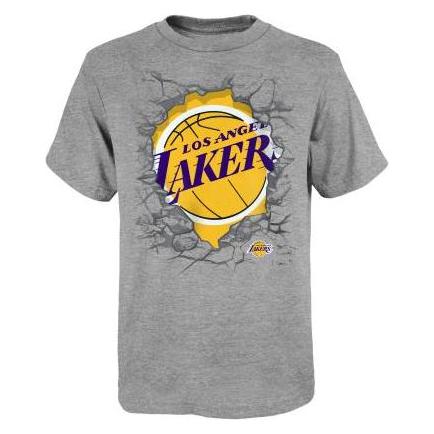 Outerstuff Breakthrough SS CTN Tee NBA JR T-Shirt (JR M, Los Angeles Lakers) (M) (Outerstuff)