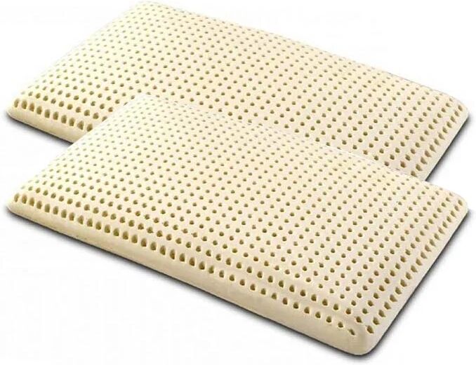 garneroarredamenti Coppia cuscini guanciali saponetta in lattice Latex