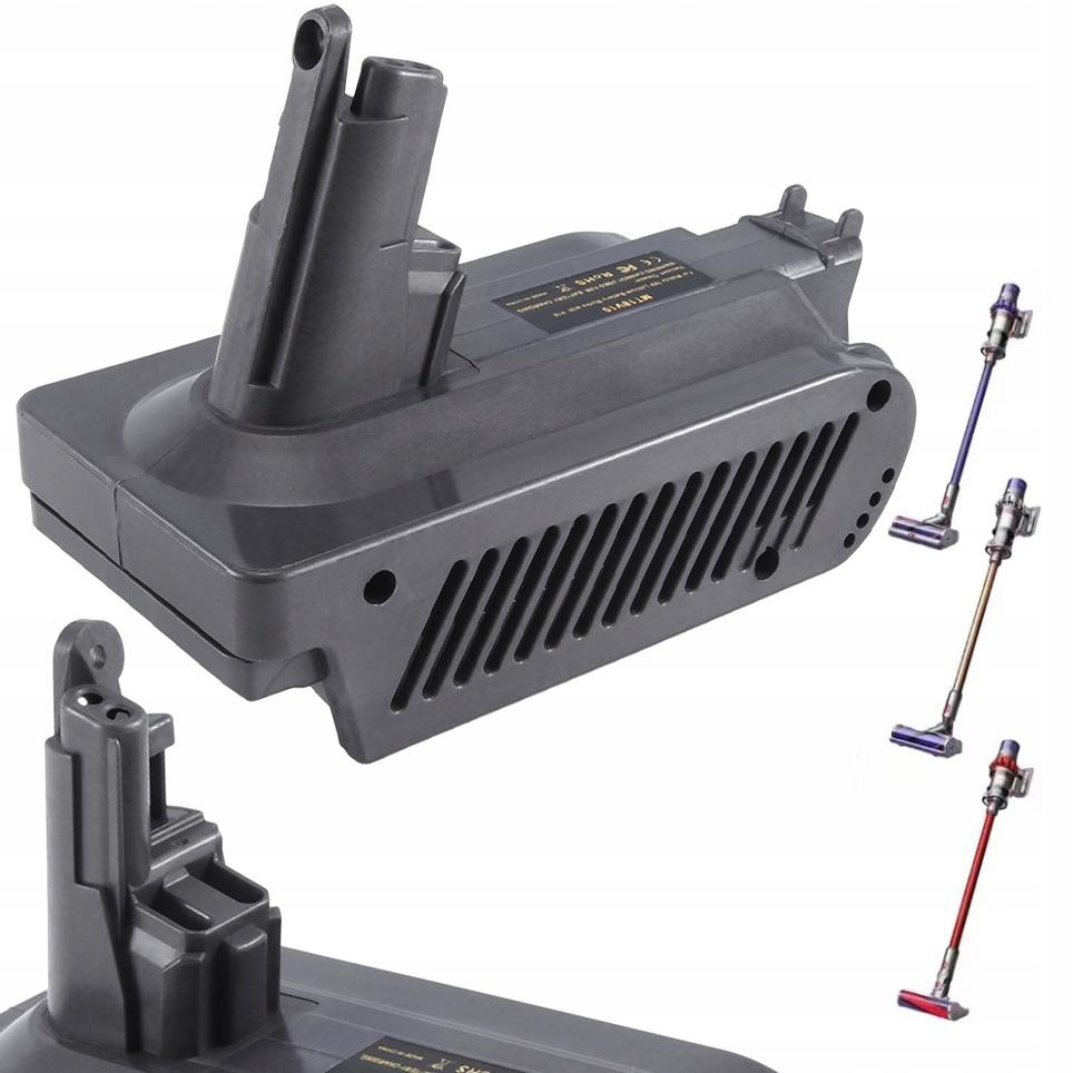 ROSFIX Adapter Batterij Vervanging voor Bosch 18V BAT622/BAT609 en Dyson V10 Stofzuiger, ABS Duurzaam