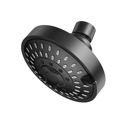 4-Zoll-Regenduschkopf, 5-Modus-Sprühduschkopf, Bauchmuskeln, 360-Grad-Drehung, Hochdruck-Kopfduschkopf, Schwarz, Silber