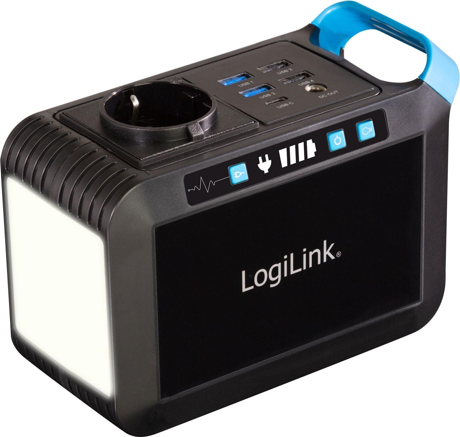 LogiLink PPS0080 Mobiele oplader powerbank 80 Watt zwart