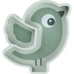 Birdee Teller mit Saugnapf grün