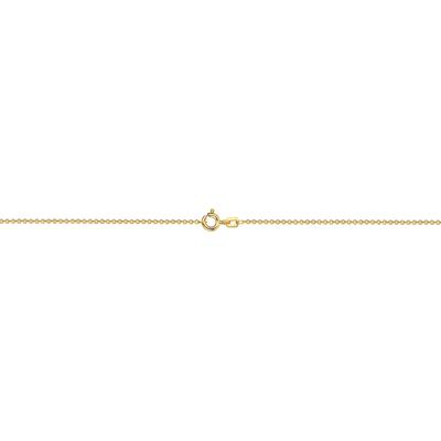 Fußkette FIRETTI "Schmuck Geschenk Gold 333 oder 585 Körperschmuck Ankerkette rund" Gr. 25, gold (gelbgoldfarben), Fußketten, Damen, 25, Gelbgold 585, Made in Germany