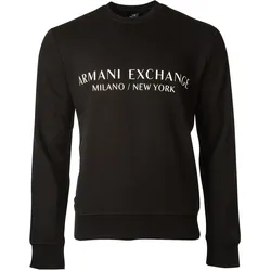A|X ARMANI EXCHANGE Herren Sweatshirt - Pullover, Logo Schwarz / XL