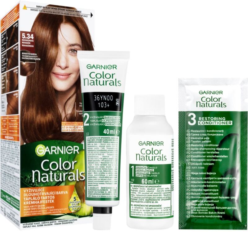 Garnier Color Naturals Creme coloration cheveux teinte 5.34 Mahagony Brown 1 pcs