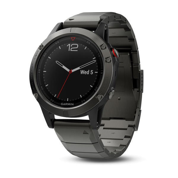 Garmin Fenix 5 saphirglas grau mit Metallarmband