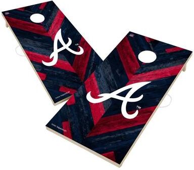 Skip's Garage Atlanta Braves MLB Cornhole Board Set