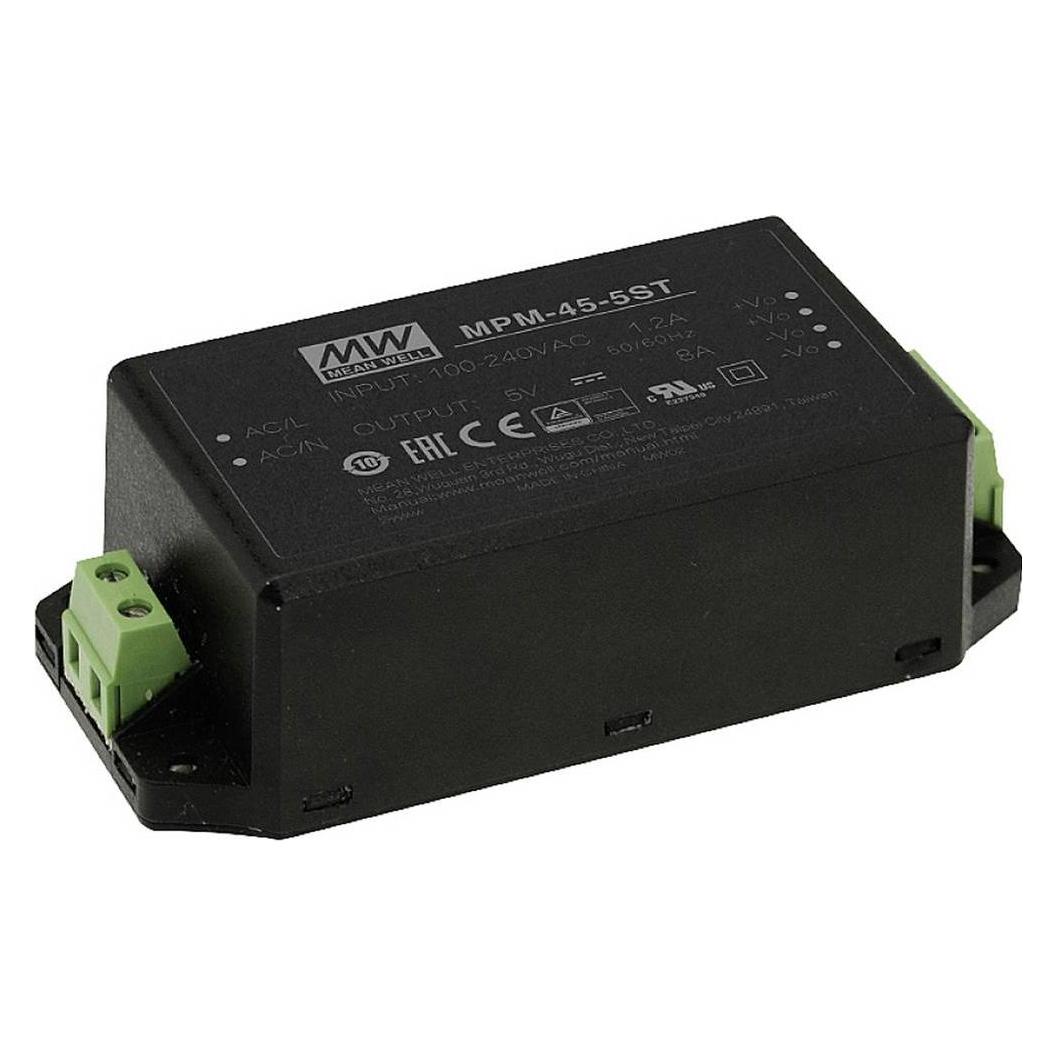 MeanWell MEAN WELL MPM-45-24ST, Universal, Drinnen, 80 - 264 V, 47 - 63 Hz, 45 W, 24 V (MPM-45-24ST)