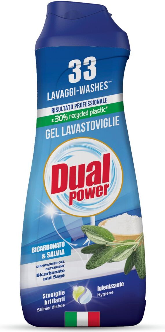 Detersivo lavastoviglie Dual Power LV9156 Gel Bicarbonato & Salvia