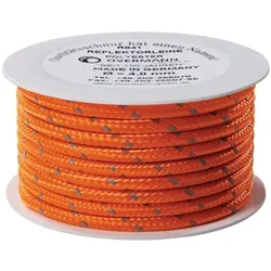 Overmann, Seil, Reflektorschnur Safety Reflector Länge 50 m Ø 6 mm Polyester orange (50 m)