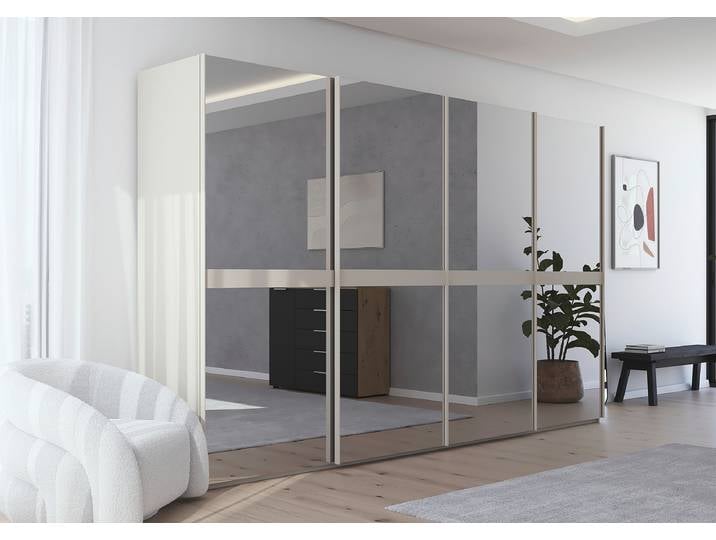 Armoire miroir Scale 360cm Beige/Cachemire