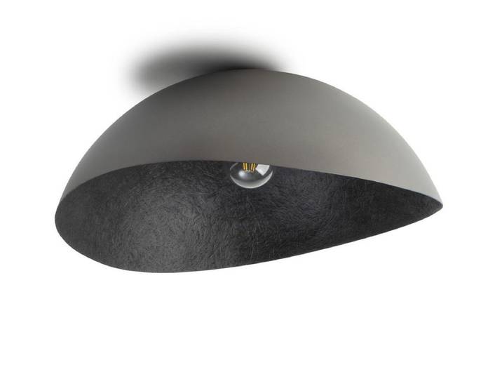 Plafonnier ALTEA bicolore gris en acier