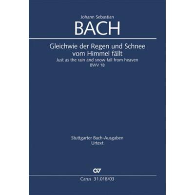 Gleichwie der Regen und Schnee vom Himmel fällt (Klavierauszug) -