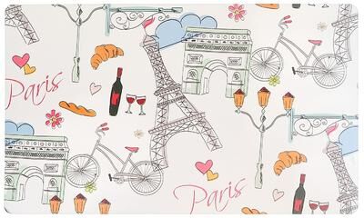 IH Casa Decor Plastic Placemat Paris 12 X 18 - Set of 12