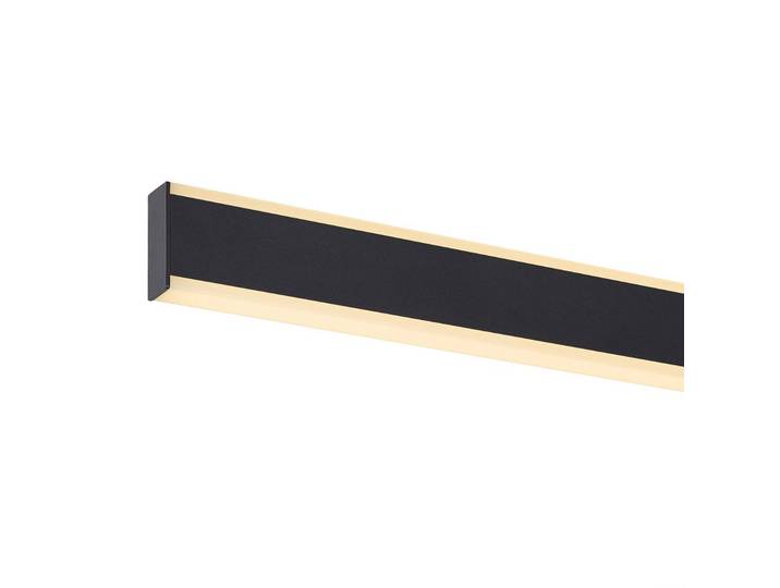 SLV Hängelampe One Linear, dimmbar, schwarz, für Wohn- / Esszimmer, Aluminium, Modern