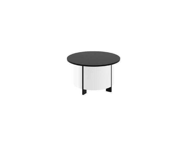 designimpex Couchtisch Design Couchtisch HSL-111 rund Hochglanz Wohnzimmer Tisch 80 x 44 cm