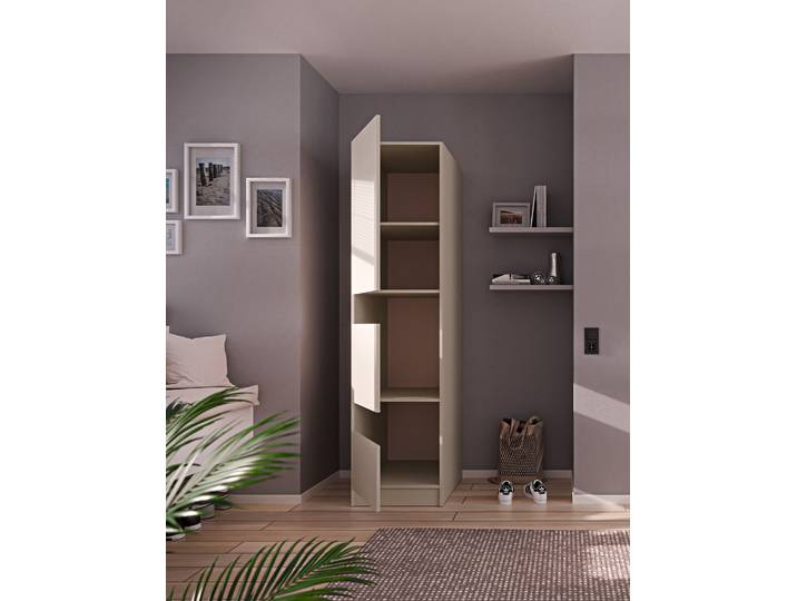 Wäscheschrank Smart 50cm Beige/Kaschmir