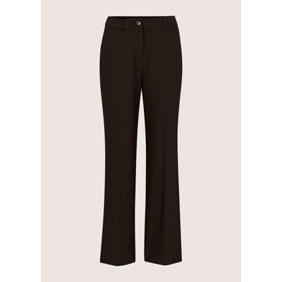 Bügelfaltenhose MADELEINE "Hose Weite Hose mit Bügelfalten", Damen, Gr. 19, N + K Gr, braun, Modern, normal, Hosen