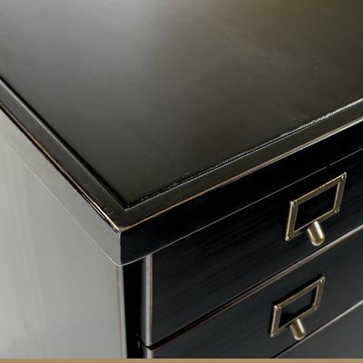 "Wood Top - 66"" Wide Work Surface - Rubbed Black - Ballard Designs"